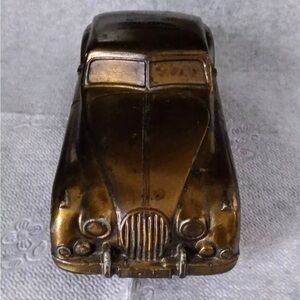 Vintage Banthrico 1955 Jaguar Metal Car Bank Merchants Bank